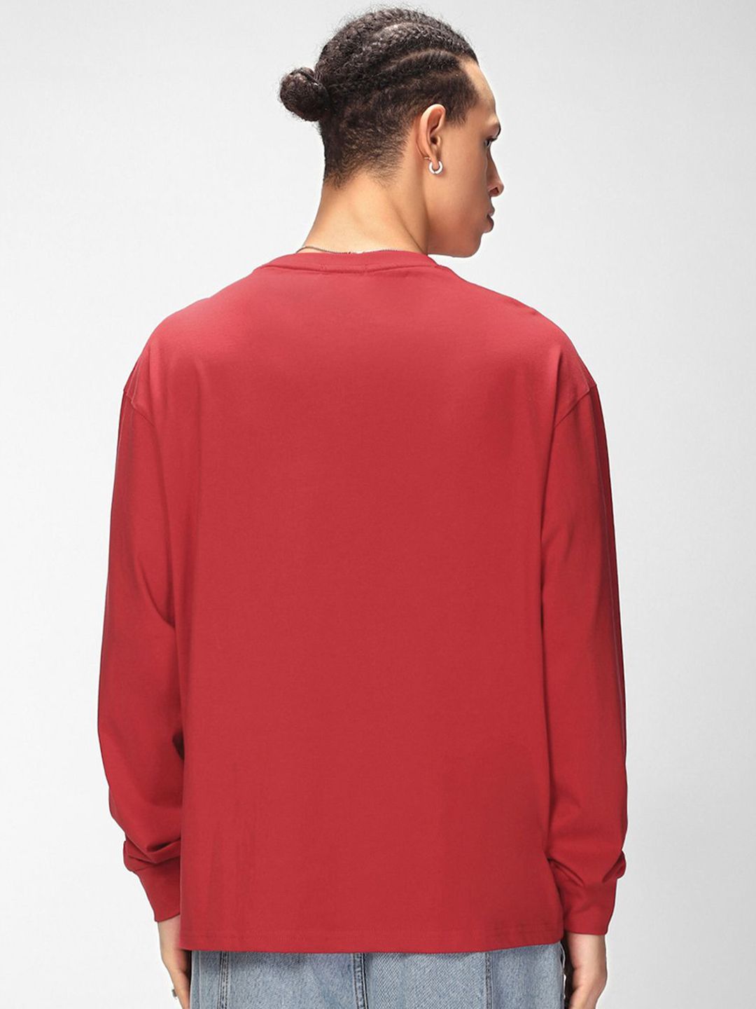 Bewakoof Men Typography Printed Round Neck Pure Cotton Oversized T-shirt