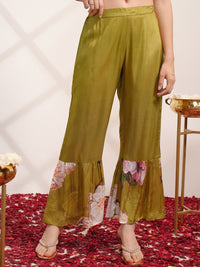 Vishudh V Neck Floral Printed Angrakha Beads and Stones Kurta Set