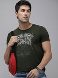 SPYKAR Graphic Printed Slim Fit T-shirt