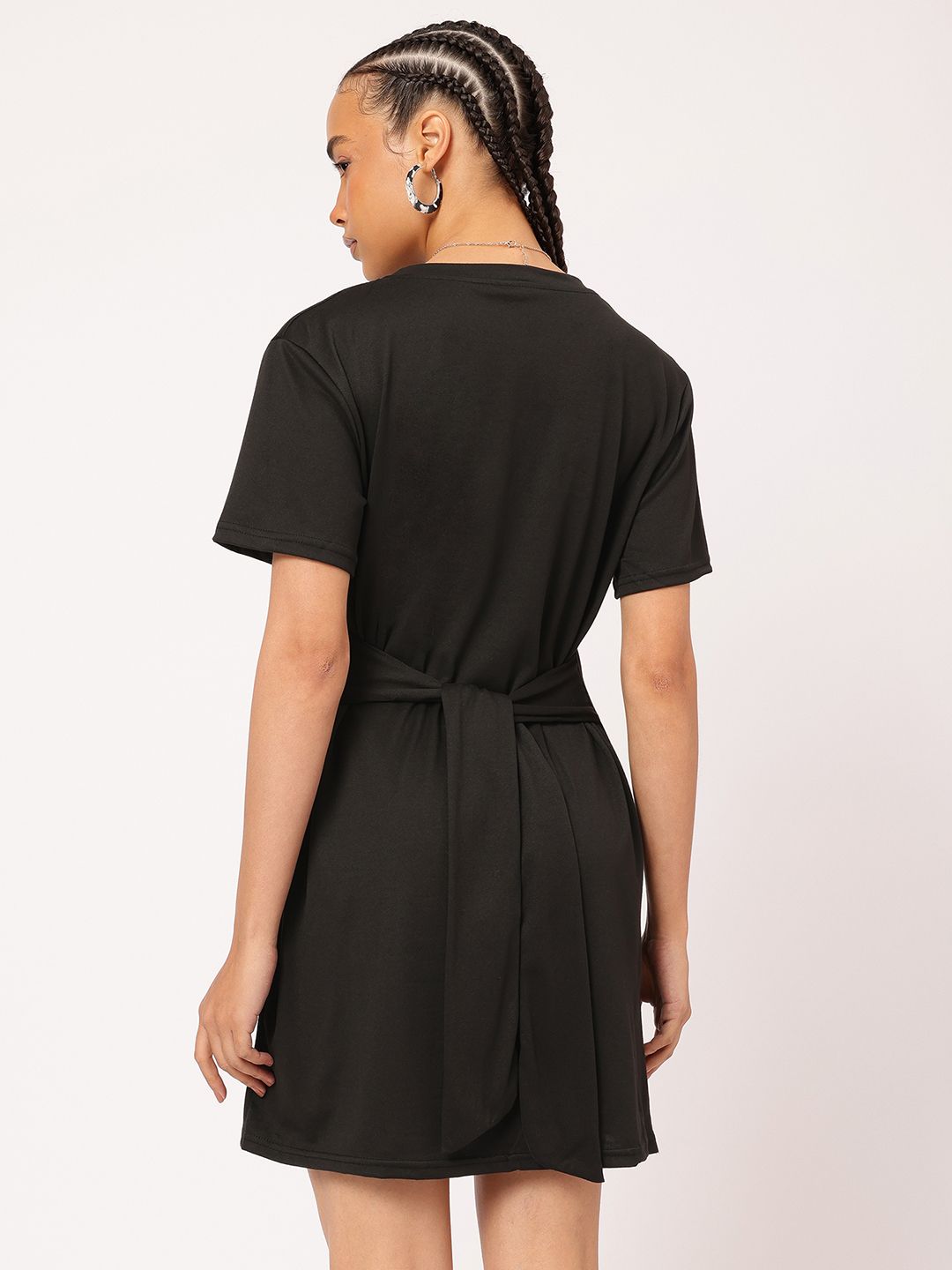 DressBerry Tie-Up Detail Sheath Dress