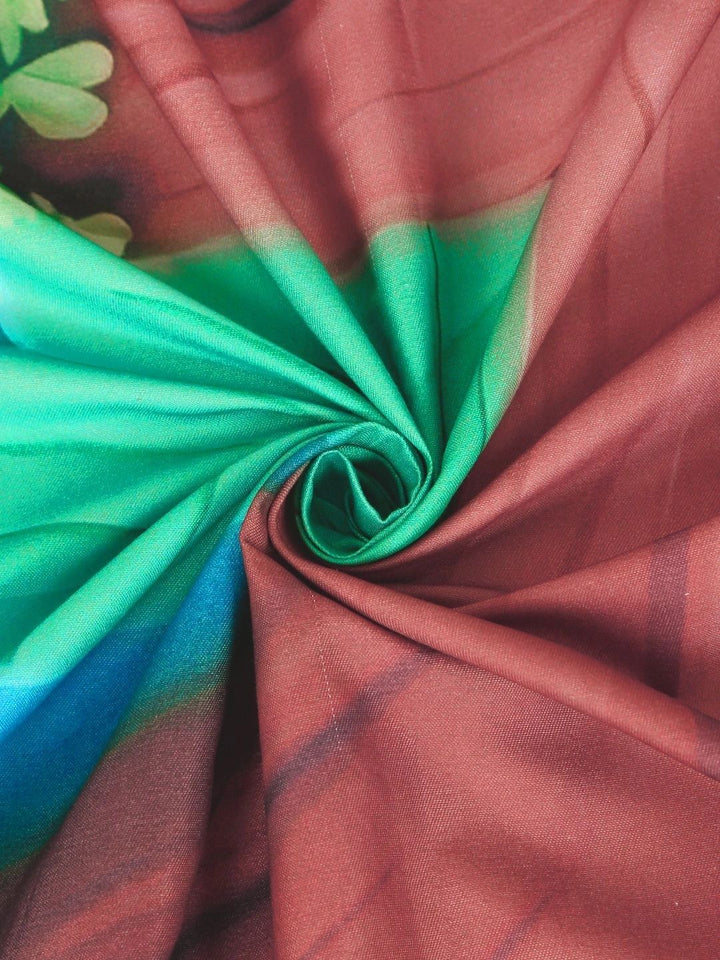 Moda Rapido X KLOTTHE Blue & Pink 400 TC King Bedsheet with 2 Pillow Covers