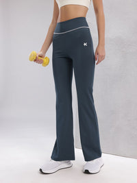 HRX by Hrithik Roshan Women Mid-Rise Rapid-Dry Wide Leg Training Tights