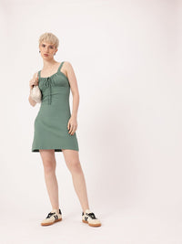 DressBerry Daytime Crush Knit-n-Tie Bold Bustier Dress