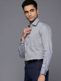 Raymond Pure Cotton Slim Fit Textured Formal Shirt