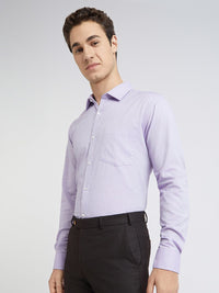 Park Avenue Self Design Pure Cotton Slim Fit Opaque Formal Shirt