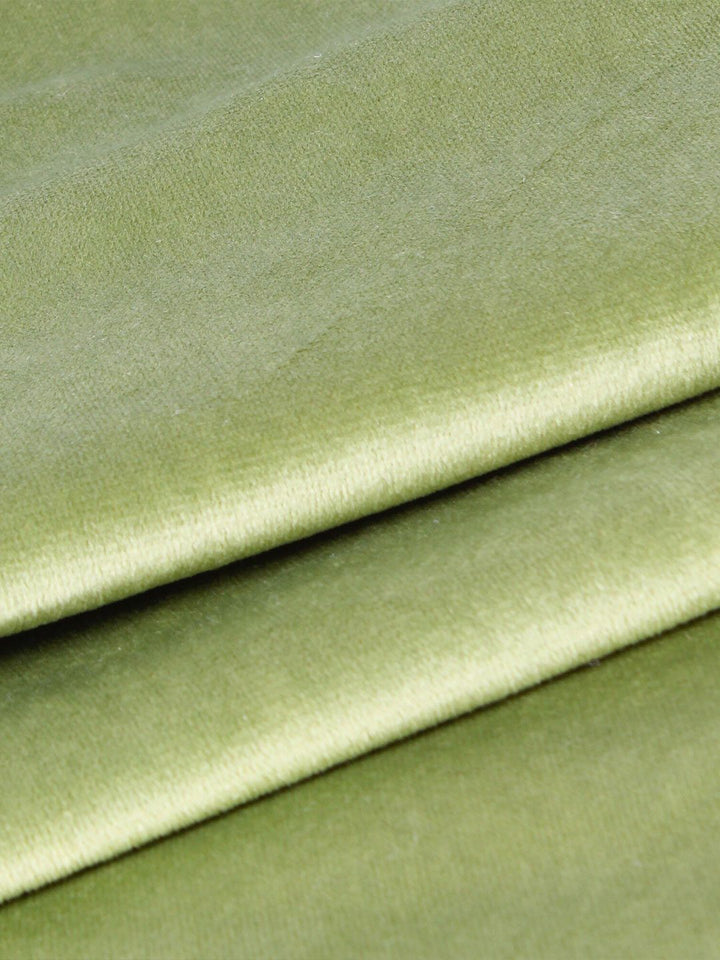 STITCHNEST Green 2 Pieces Velvet Square Cushion Covers