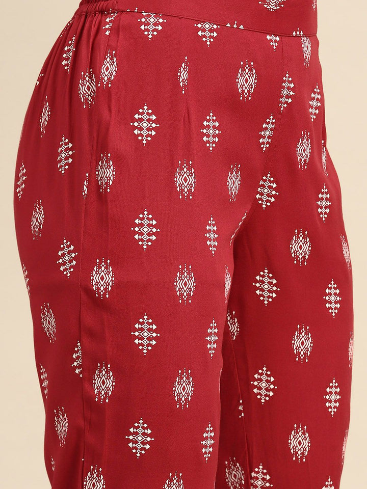 Anouk Ethnic Motifs Printed Regular Kurta with Trousers