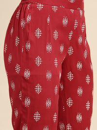 Anouk Ethnic Motifs Printed Regular Kurta with Trousers
