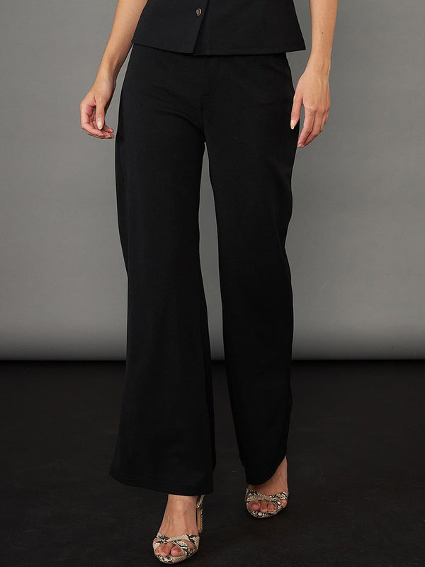 SASSAFRAS worklyf Women High-Rise Bootcut Trousers