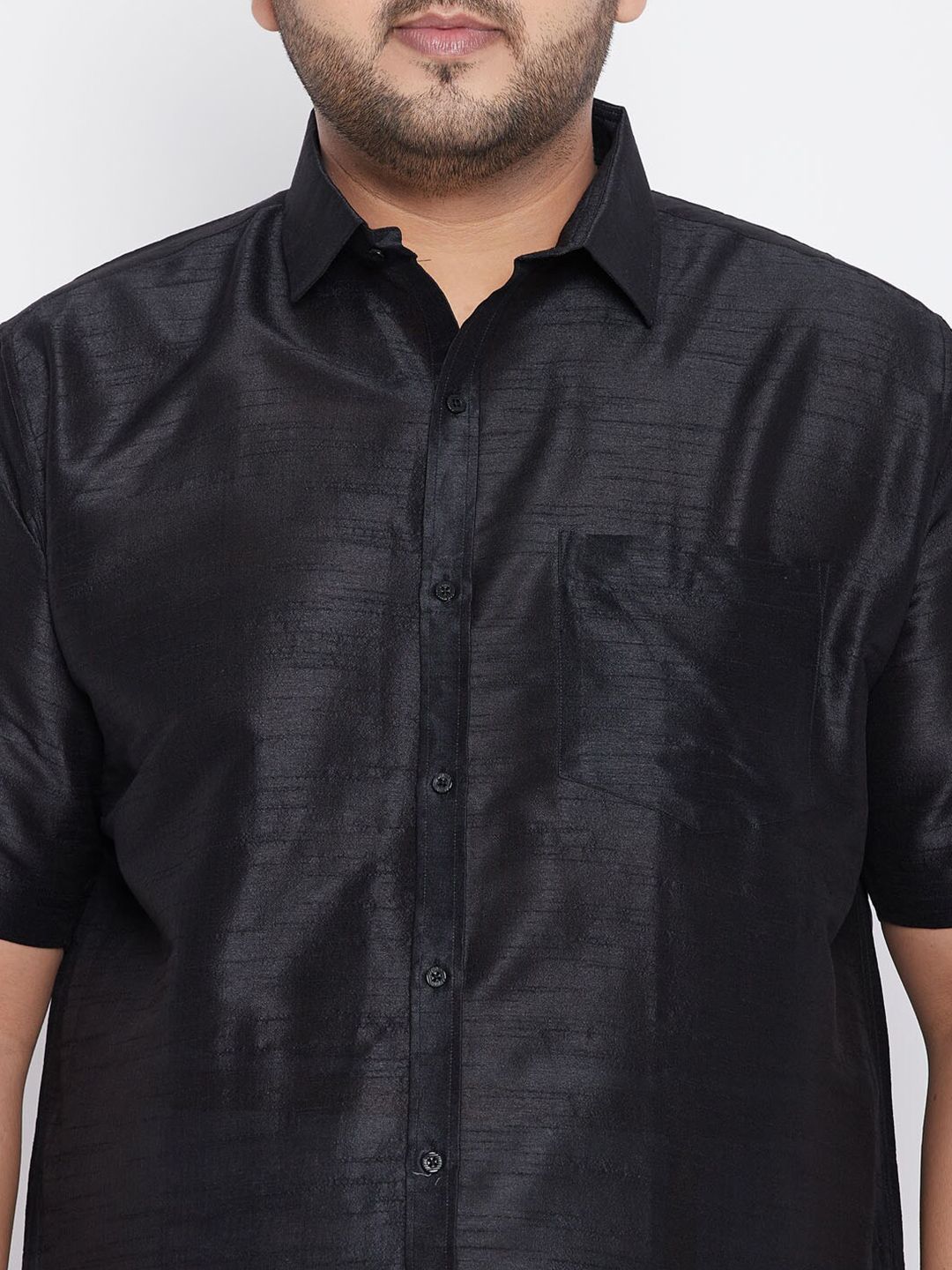 VASTRAMAY Men Black Premium Casual Shirt