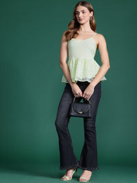 DressBerry Embroidered Lace Empire Top