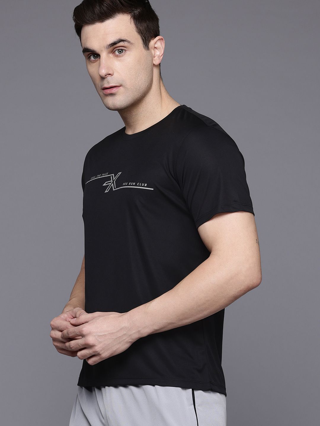 HRX by Hrithik Roshan Men Typography Printed Running Ultralite T-shirt