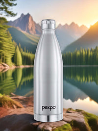 Pexpo Extreme Silver ISI Certified Thermosteel Hot & Cold Insulated Water Bottle 830ml