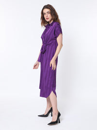 RAREISM Striped A-Line Midi Dress