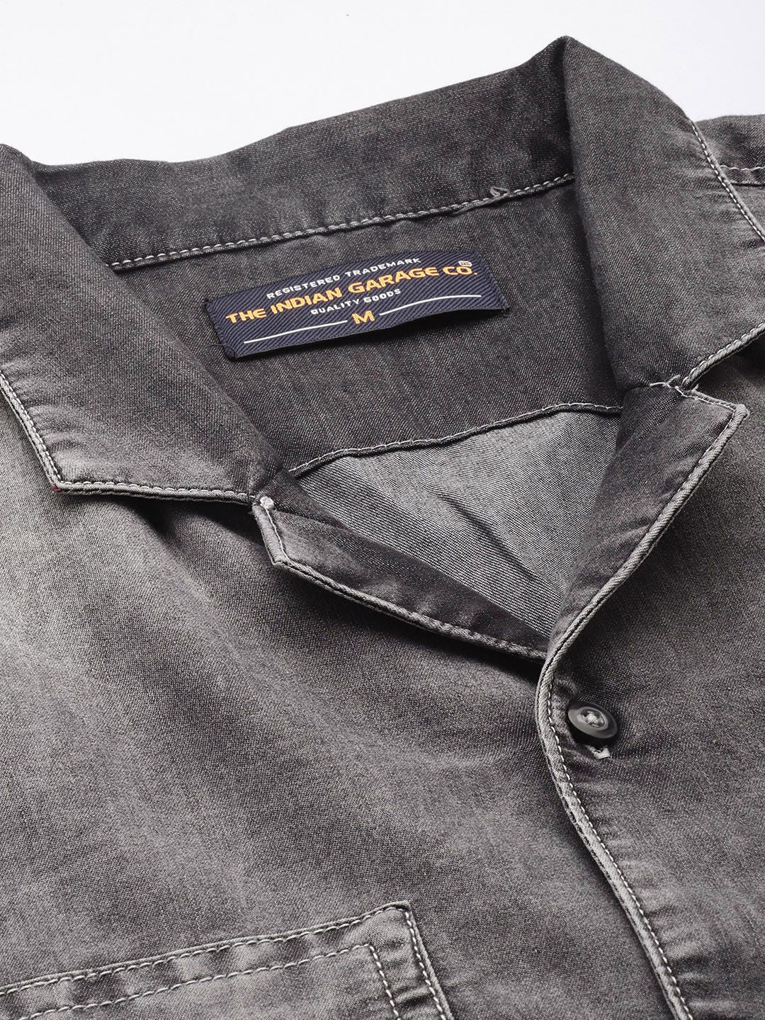 The Indian Garage Co Faded Boxy Fit Denim Utility Casual Co-Ords