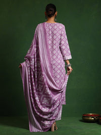 Varanga Women Ethnic Motifs Printed Regular Kurta with Trousers & With Dupatta