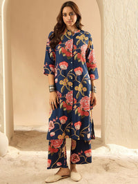 Indo Era Women Floral Printed Regular Kurta with Palazzos