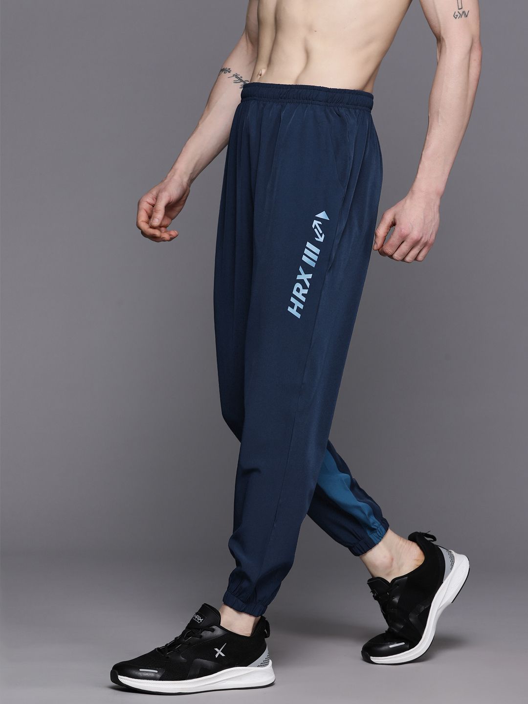 HRX by Hrithik Roshan Men Printed Detail Running Rapid-Dry Joggers