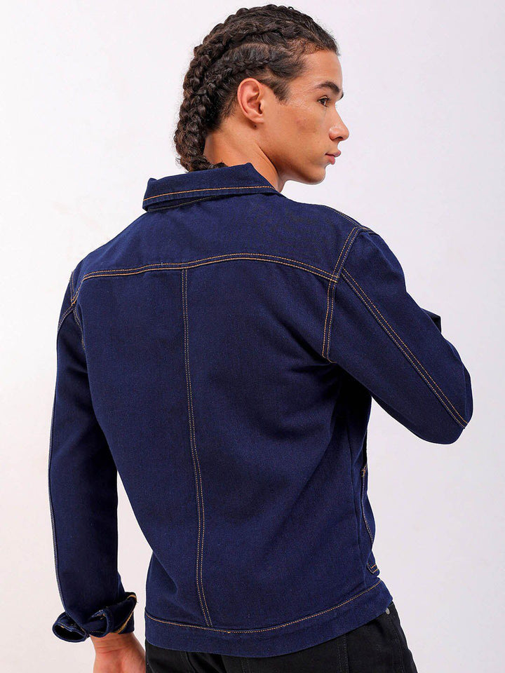 The Indian Garage Co Washed Crop Denim Jacket