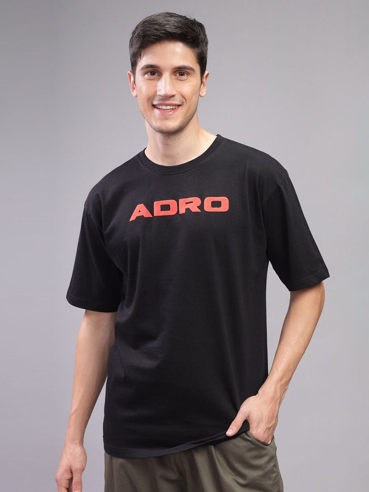 ADRO Men Typography Printed T-shirt