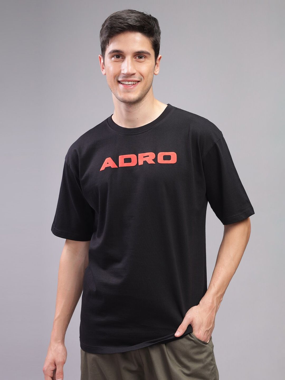 ADRO Men Typography Printed T-shirt