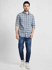 SPYKAR Tartan Checks Classic Cotton Casual Shirt