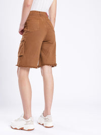 DressBerry Women Cool Edge Denim Cargo Shorts