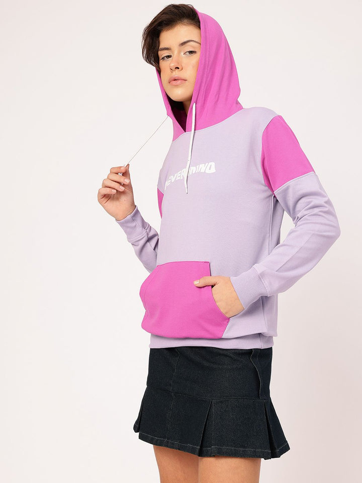 DressBerry Colourblocked Hooded SweatShirt