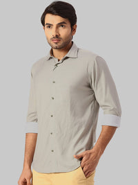 Park Avenue Spread Collar Slim Fit Opaque Casual Shirt
