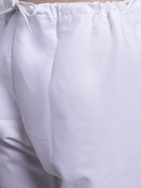 Jompers Embroidered Pure Cotton Kurta with Churidar