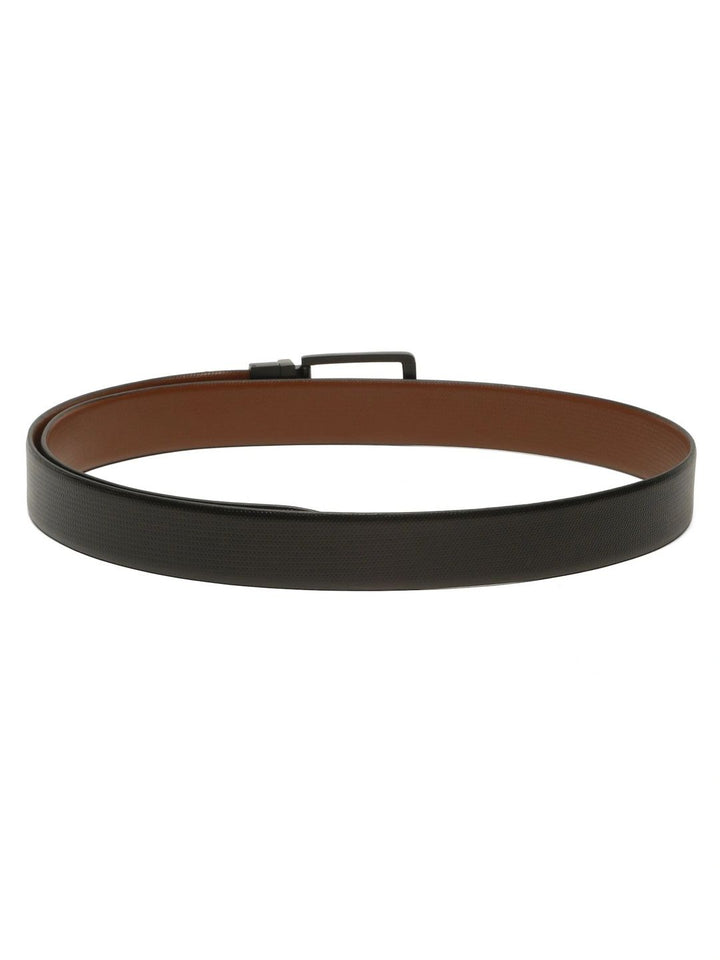 Teakwood Leathers Men Textured Leather Reversible Formal Belt