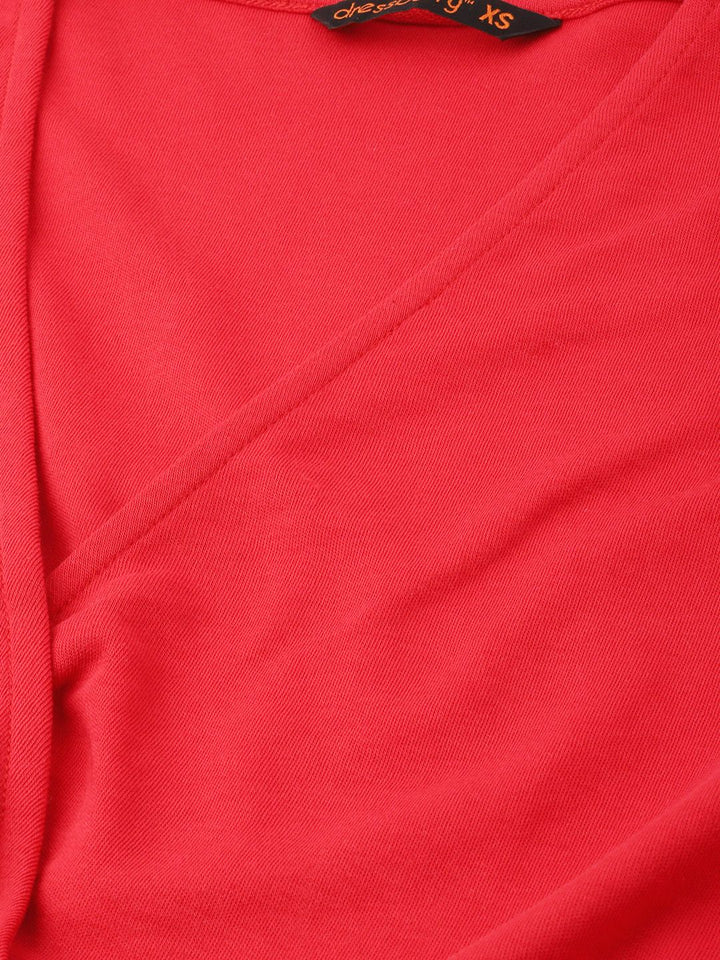 DressBerry Chroma Queen Wrap Style Blouson Crop Top