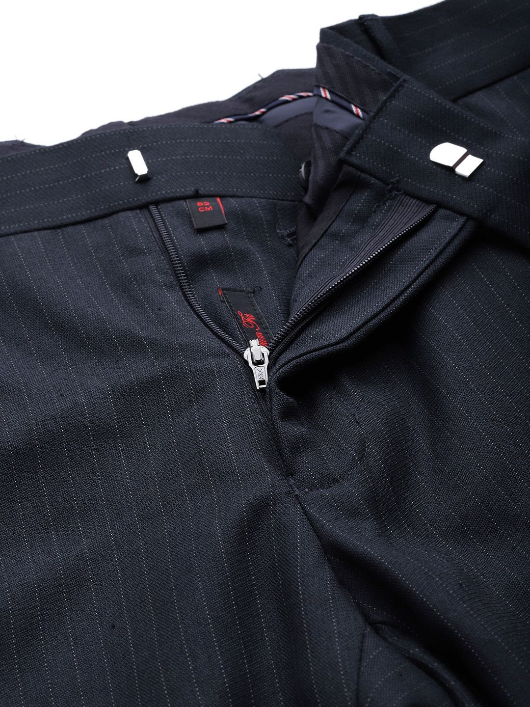 Raymond Men Striped Slim Fit Trousers