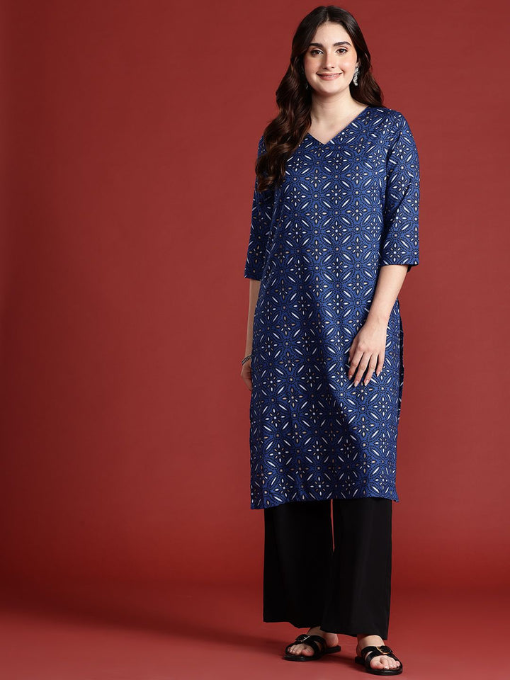 Anouk Women Ethnic Motifs Printed Pure Cotton Kurta