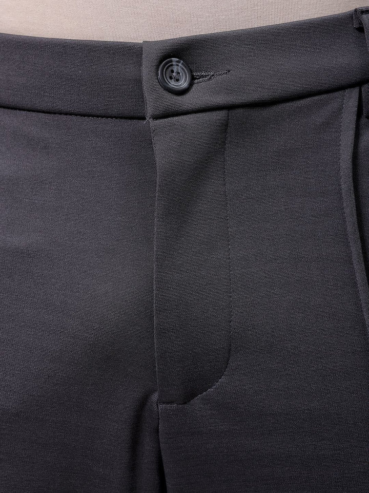 The Indian Garage Co Men Mid-Rise Flared Pleated Trousers