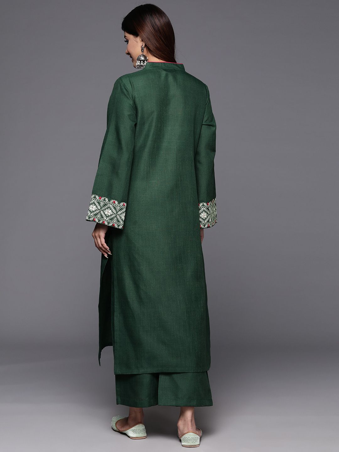 Varanga Embroidered Thread Work Kurta with Trousers