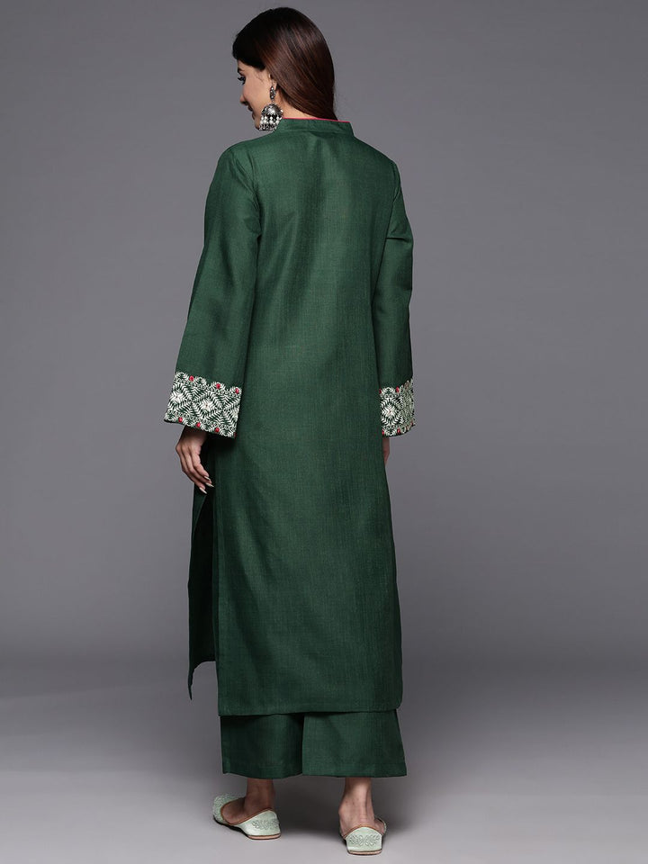 Varanga Embroidered Thread Work Kurta with Trousers
