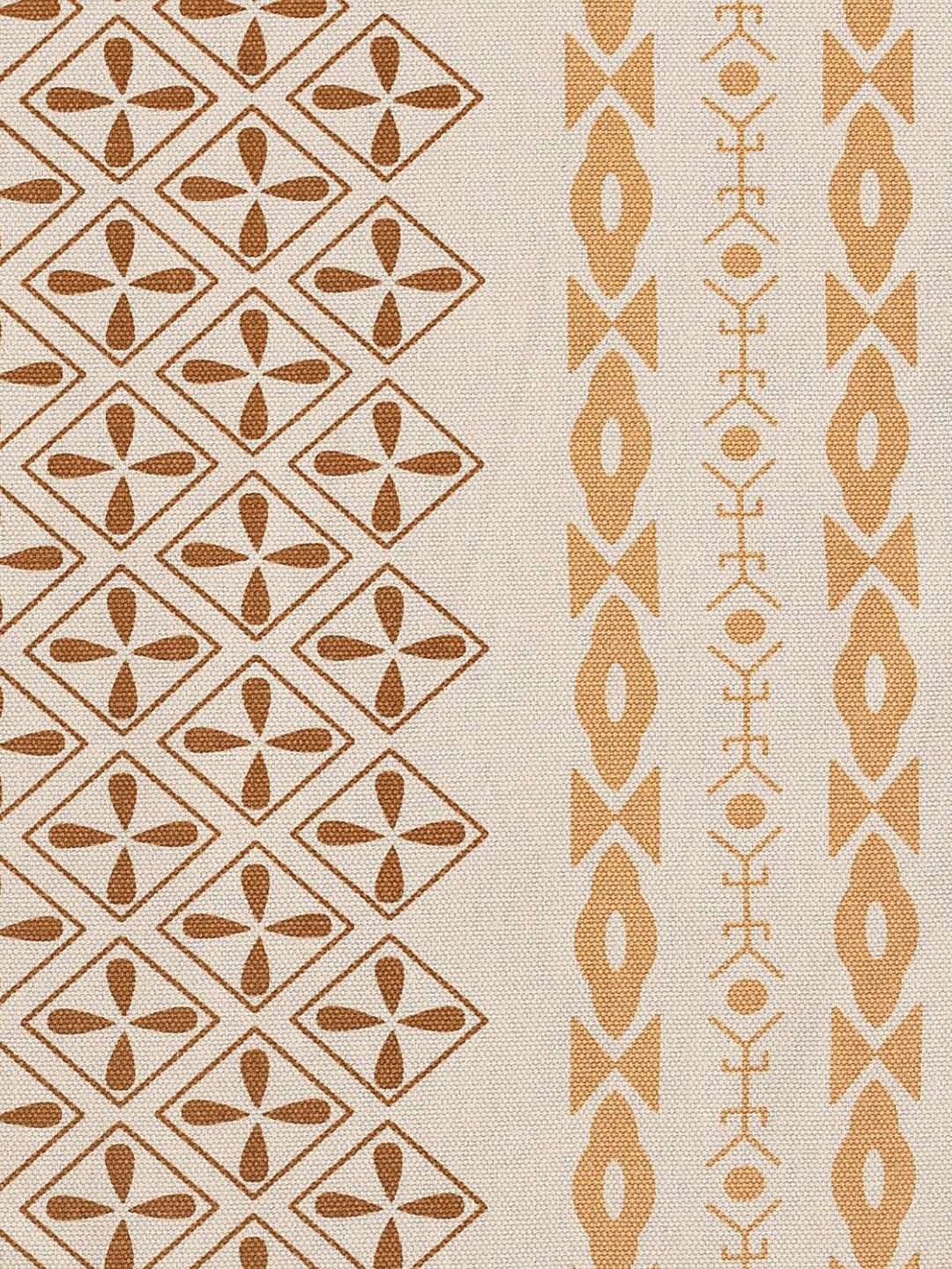 URBAN SPACE Cream-Colored Printed Pure Cotton 4-Seater Table Cover