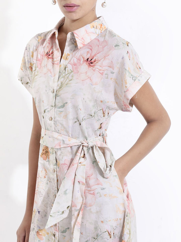 Rareism Fit & Flare Midi Dress Fit & Flare