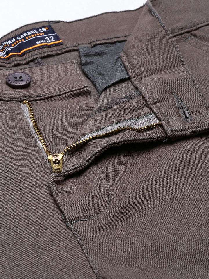 The Indian Garage Co Men Slim Fit Trousers