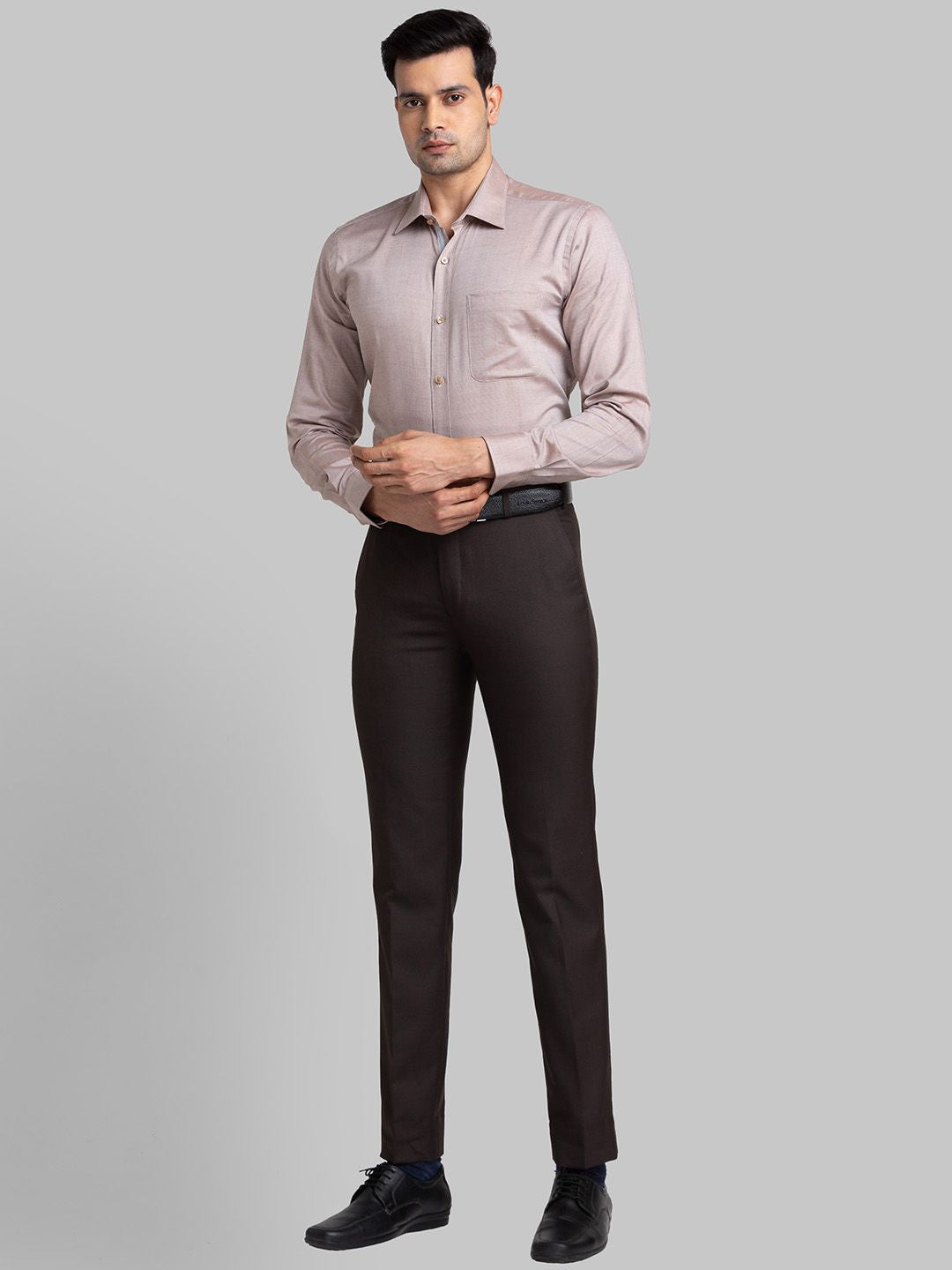 Raymond Slim-Fit Mid-Rise Trouser