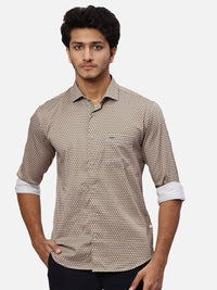 Park Avenue Geometric Printed Slim Fit Casual Shirt