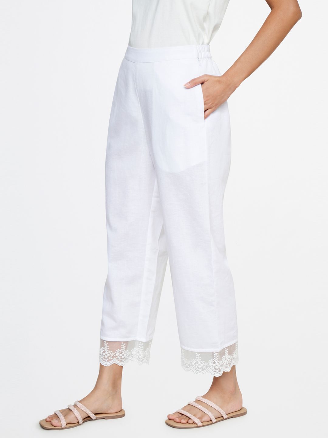 Global Desi Women Straight Fit Trousers