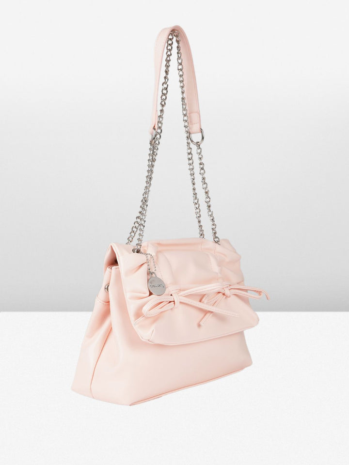 DressBerry Structured Bow Detail Shoulder Bag
