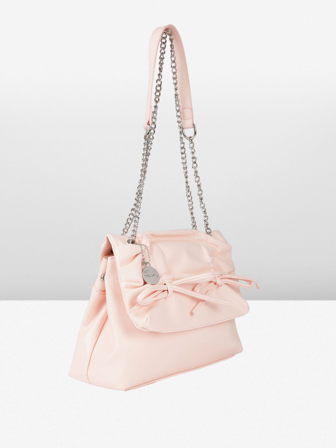DressBerry Structured Bow Detail Shoulder Bag