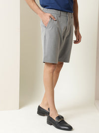 RARE RABBIT Men Trip Knee Length Solid Mid Rise Regular Fit Shorts