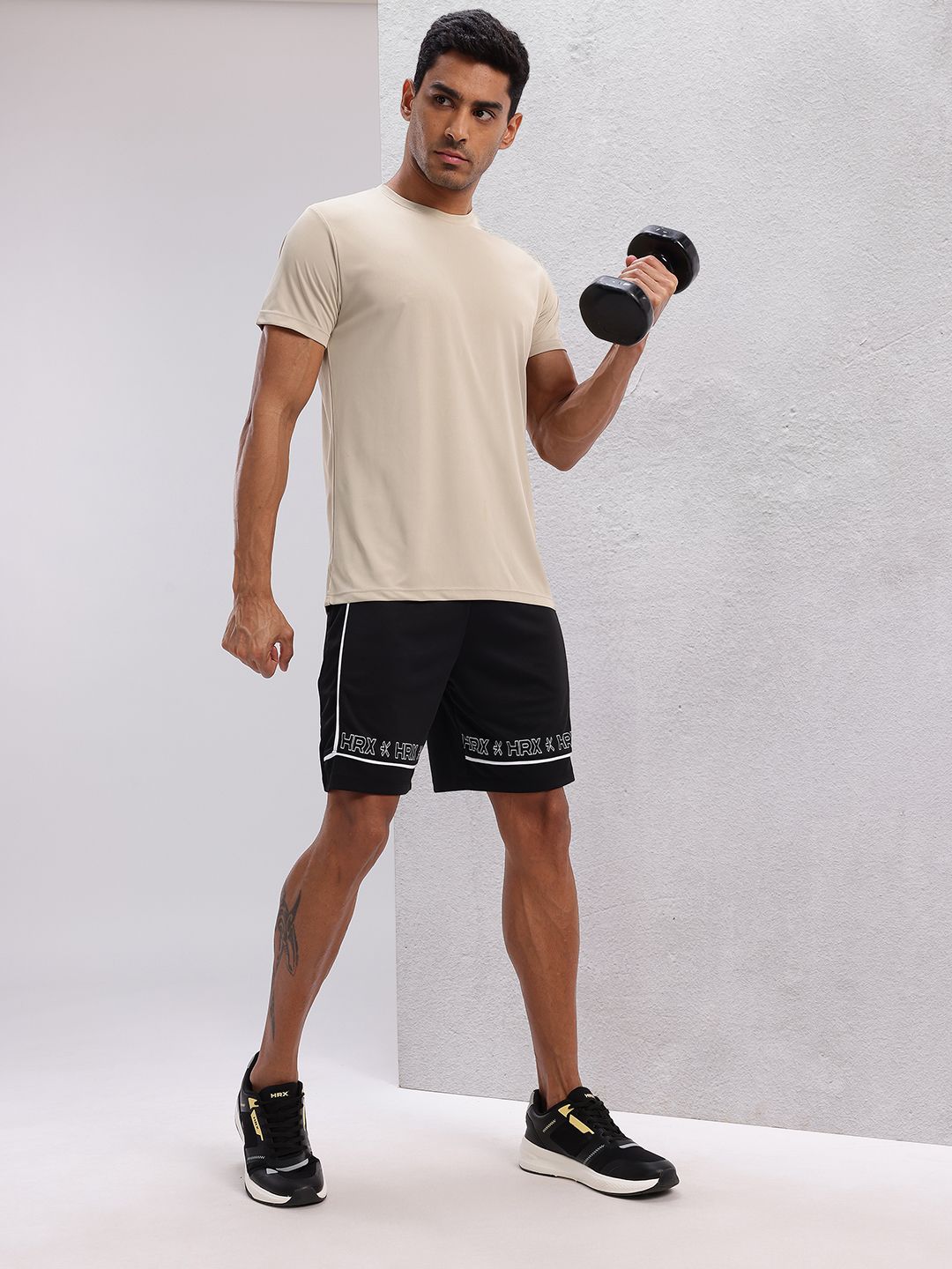HRX by Hrithik Roshan Men Typography Printed Training Shorts