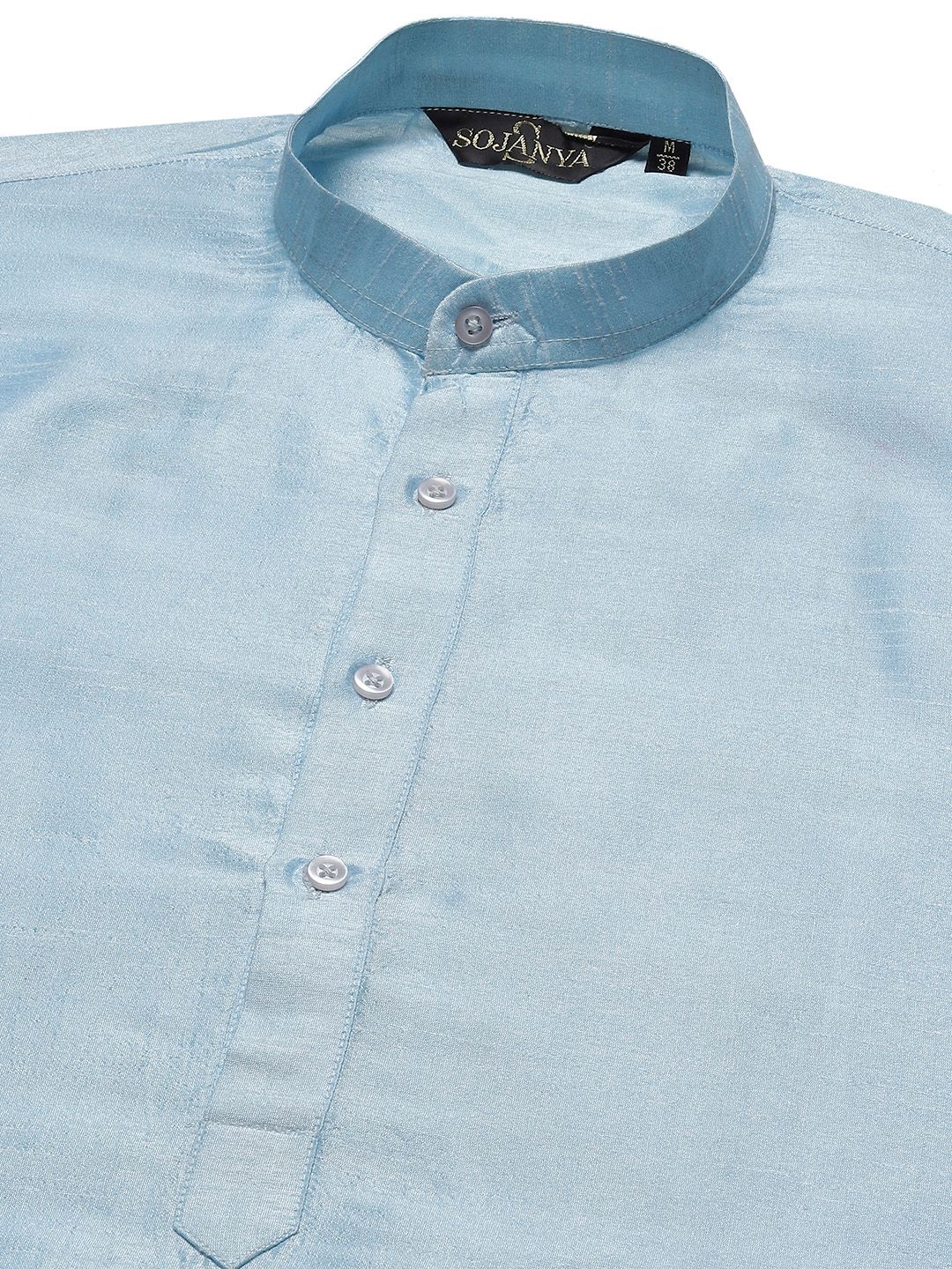 SOJANYA Men Blue Kurta with Churidar