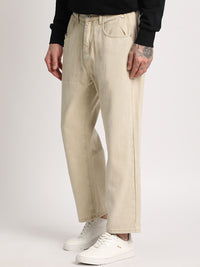 THE BEAR HOUSE Men Straight Fit Clean Look Mid-Rise Regular Jeans
