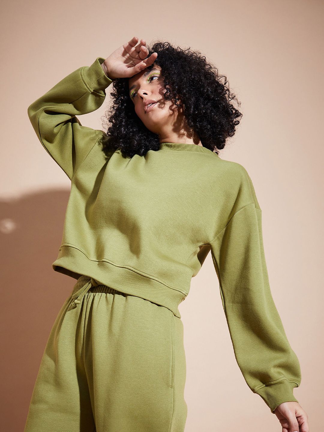 SASSAFRAS BASICS Round Neck Oversized Sweatshirt